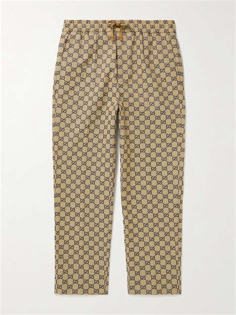 gucci gg print jogger shorts|farfetch Gucci track pants.